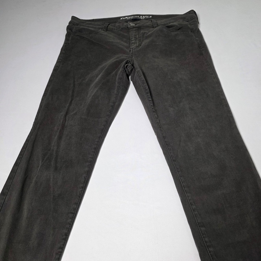 American Eagle Jeggings Womens 14 Regular Gray Super Stretch Skinny Casual Pants